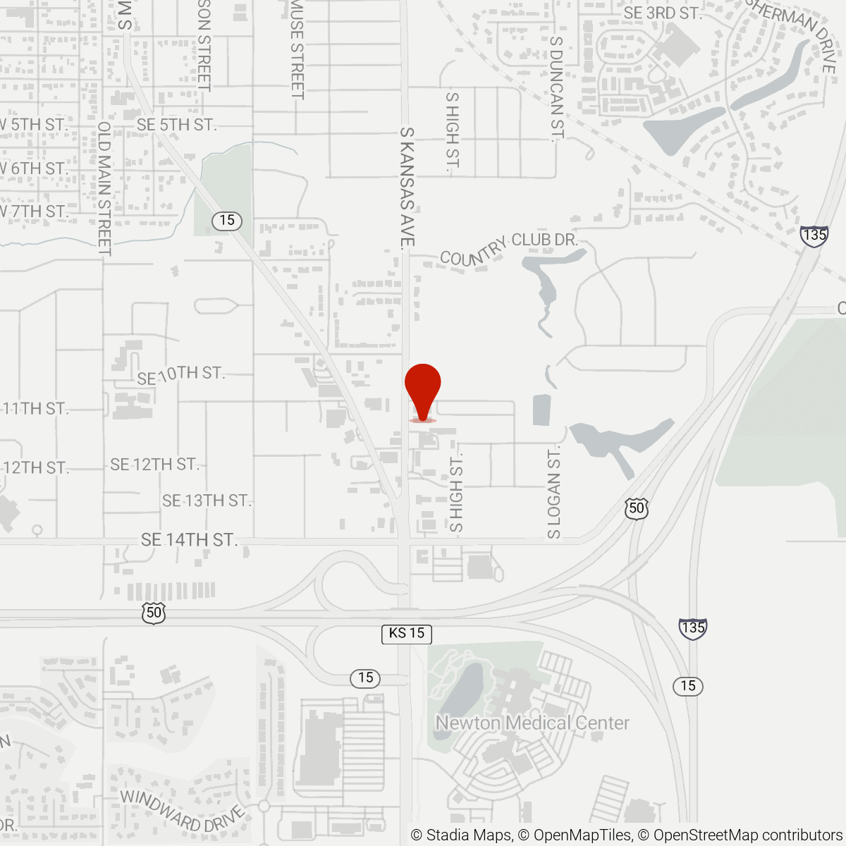 Map of Sand Creek Storage